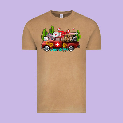 Ma Medical Assistant Nurse Truck With Cactus And Sunflowers Vintage Tee Designed By Adodesignshop