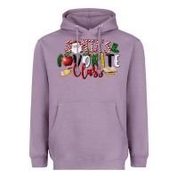 Lavender Santa's Favorite Class Christmas Heavyweight Hoodie - LillyAllenDesigns