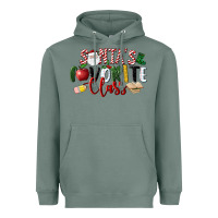 Sage Santa's Favorite Class Christmas Heavyweight Hoodie - LillyAllenDesigns