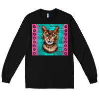 Black Western Bengal Cat Long Sleeve Tee - LillyAllenDesigns