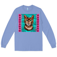 Colony Blue Western Bengal Cat Long Sleeve Tee - LillyAllenDesigns