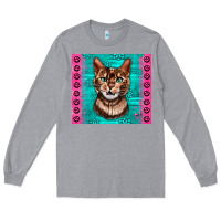 Heather Grey Western Bengal Cat Long Sleeve Tee - LillyAllenDesigns