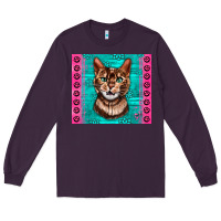 Plum Western Bengal Cat Long Sleeve Tee - LillyAllenDesigns