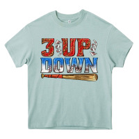 Arona 3 up 3 down baseball Heavy Core Tee - texasbilliewilder