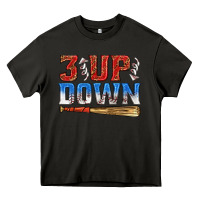 Asphalt 3 up 3 down baseball Heavy Core Tee - texasbilliewilder