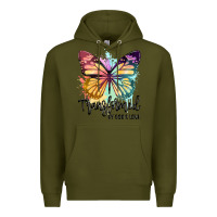 Army Green transformed by god's love Premium Hoodie - JahusDesignShop