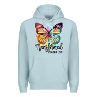 Blue Mist transformed by god's love Premium Hoodie - JahusDesignShop