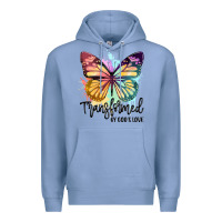 Colony Blue transformed by god's love Premium Hoodie - JahusDesignShop