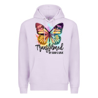 Lilac transformed by god's love Premium Hoodie - JahusDesignShop