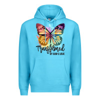 Ocean Blue transformed by god's love Premium Hoodie - JahusDesignShop