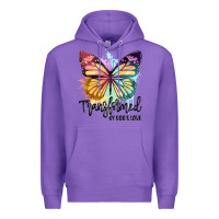 Purple transformed by god's love Premium Hoodie - JahusDesignShop