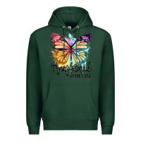 Sports Green transformed by god's love Premium Hoodie - JahusDesignShop