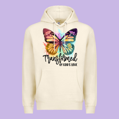 Transformed By God's Love Premium Hoodie Designed By Jahusdesignshop