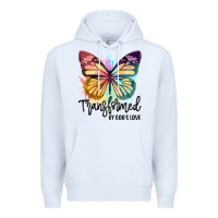 White transformed by god's love Premium Hoodie - JahusDesignShop