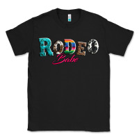 Black rodeo babe turquoise serape cowhide leopard Classic Tee - Artiststas