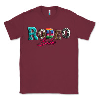 Burgundy rodeo babe turquoise serape cowhide leopard Classic Tee - Artiststas