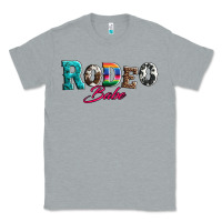 Heather Grey rodeo babe turquoise serape cowhide leopard Classic Tee - Artiststas
