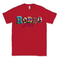 Red rodeo babe turquoise serape cowhide leopard Classic Tee - Artiststas