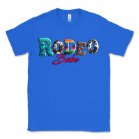 True Royal rodeo babe turquoise serape cowhide leopard Classic Tee - Artiststas