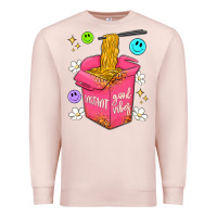 Pale Pink instant good vibes Premium Sweatshirt - Artiststas