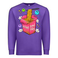 Purple instant good vibes Premium Sweatshirt - Artiststas