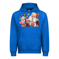 Cobalt pink santa christmas santa coffe cups Urban Hoodie - CowGirlArtShop
