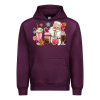 Mauve Wine pink santa christmas santa coffe cups Urban Hoodie - CowGirlArtShop