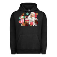 Pigment Black pink santa christmas santa coffe cups Urban Hoodie - CowGirlArtShop