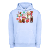Pigment Grape Ice pink santa christmas santa coffe cups Urban Hoodie - CowGirlArtShop