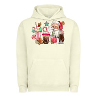 Pigment Pistachio pink santa christmas santa coffe cups Urban Hoodie - CowGirlArtShop