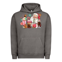 Pink Santa Christmas Santa Coffe Cups Urban Hoodie | Teevron