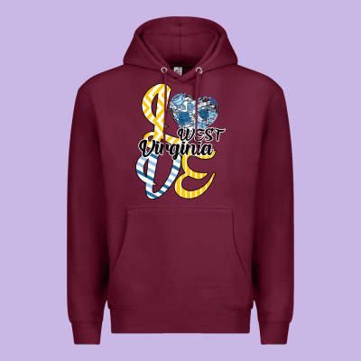 Love West Virginia Premium Hoodie Designed By Bettercallsaul
