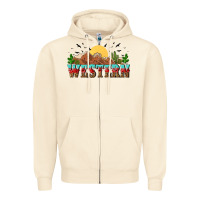 Sandshell western Zipper Hoodie - NancyCooperArtShop