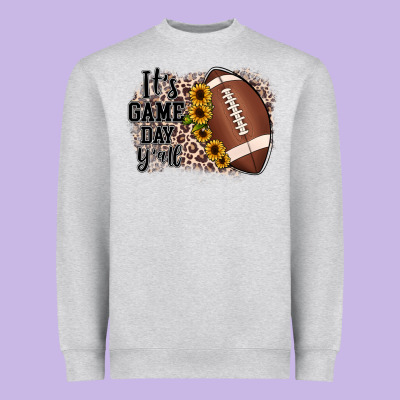 It's Game Day Y'all Heavyweight Sweatshirt Designed By Jahusdesignshop