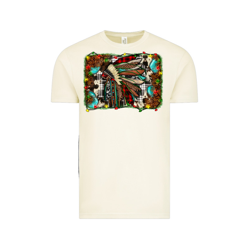 Christmas Indian Headdress Vintage Tee by JahusDesignShop | Teevron