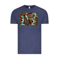 Vintage Denim christmas indian headdress Vintage Tee - JahusDesignShop