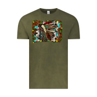Vintage Olive christmas indian headdress Vintage Tee - JahusDesignShop