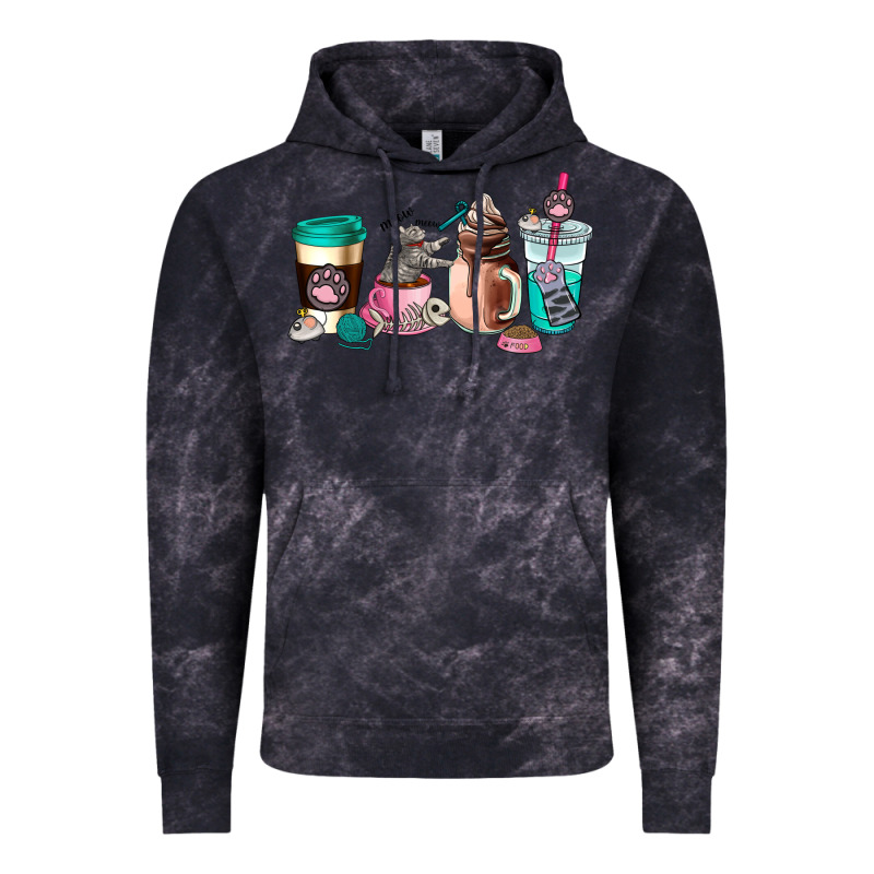 Cat  Coffee Cup Vintage Hoodie by AdoDesignShop | Teevron