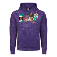 Cloud Purple cat  coffee cup Vintage Hoodie - AdoDesignShop