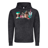 Vintage Black cat  coffee cup Vintage Hoodie - AdoDesignShop
