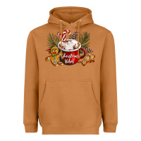 Meerkat christmas vibes hot cocoa Heavyweight Hoodie - LillyAllenDesigns