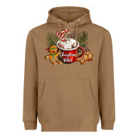 Toasted Coconut christmas vibes hot cocoa Heavyweight Hoodie - LillyAllenDesigns