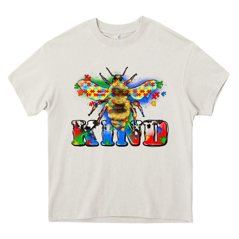 Bee Kind Autism Heavy Core Tee by Zillion Design Studio | Teevron