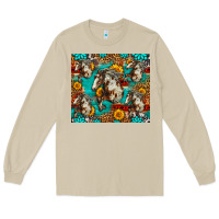 Mushroom mustang horse western Long Sleeve Tee - LillyAllenDesigns