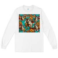 White mustang horse western Long Sleeve Tee - LillyAllenDesigns