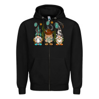 Black western gnomies Zipper Hoodie - NancyCooperArtShop