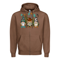 Chestnut western gnomies Zipper Hoodie - NancyCooperArtShop