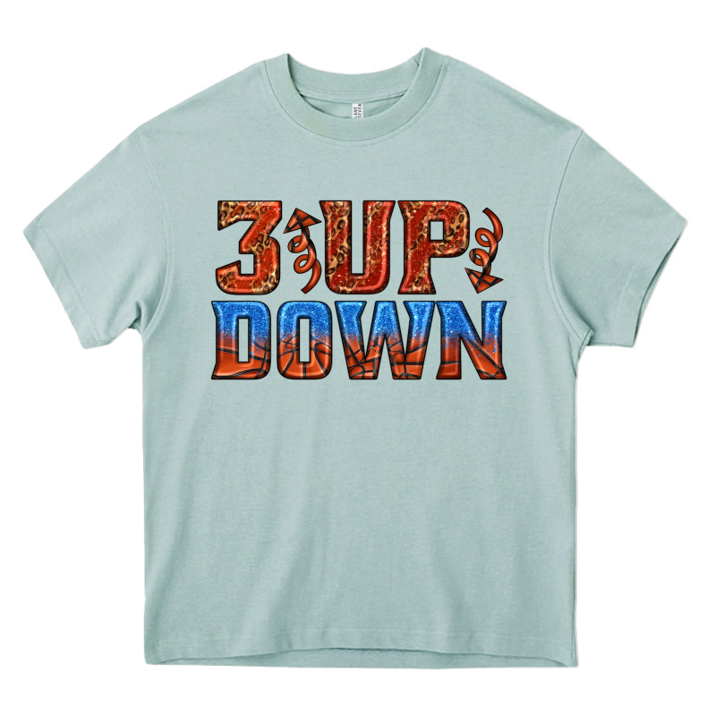 3 Up 3 Down Basketball Heavy Core Tee by texasbilliewilder | Teevron