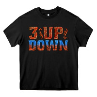 Black 3 up 3 down basketball Heavy Core Tee - texasbilliewilder