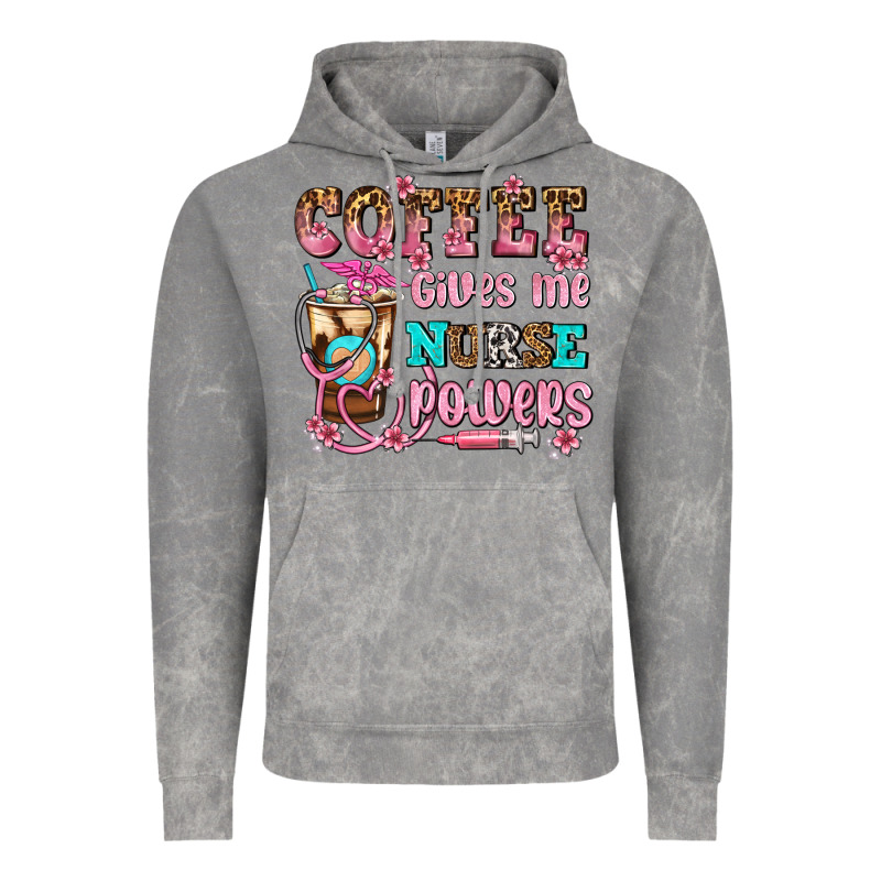 Coffee Gives Me Nurse Power Vintage Hoodie by AdoDesignShop | Teevron